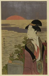 Japanese Ukiyo-e Full-Colour Woodblock Print